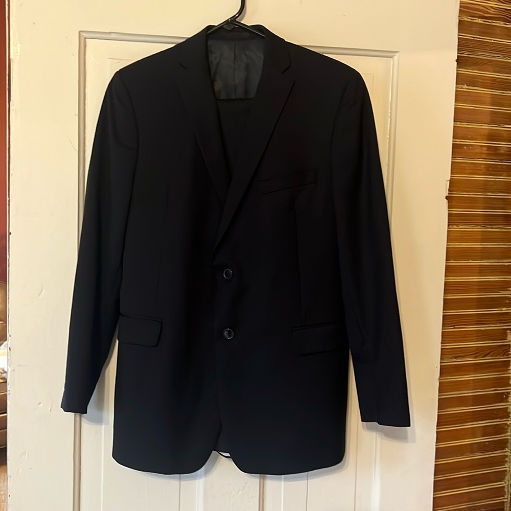 Boys Navy Suit-pants and jacket